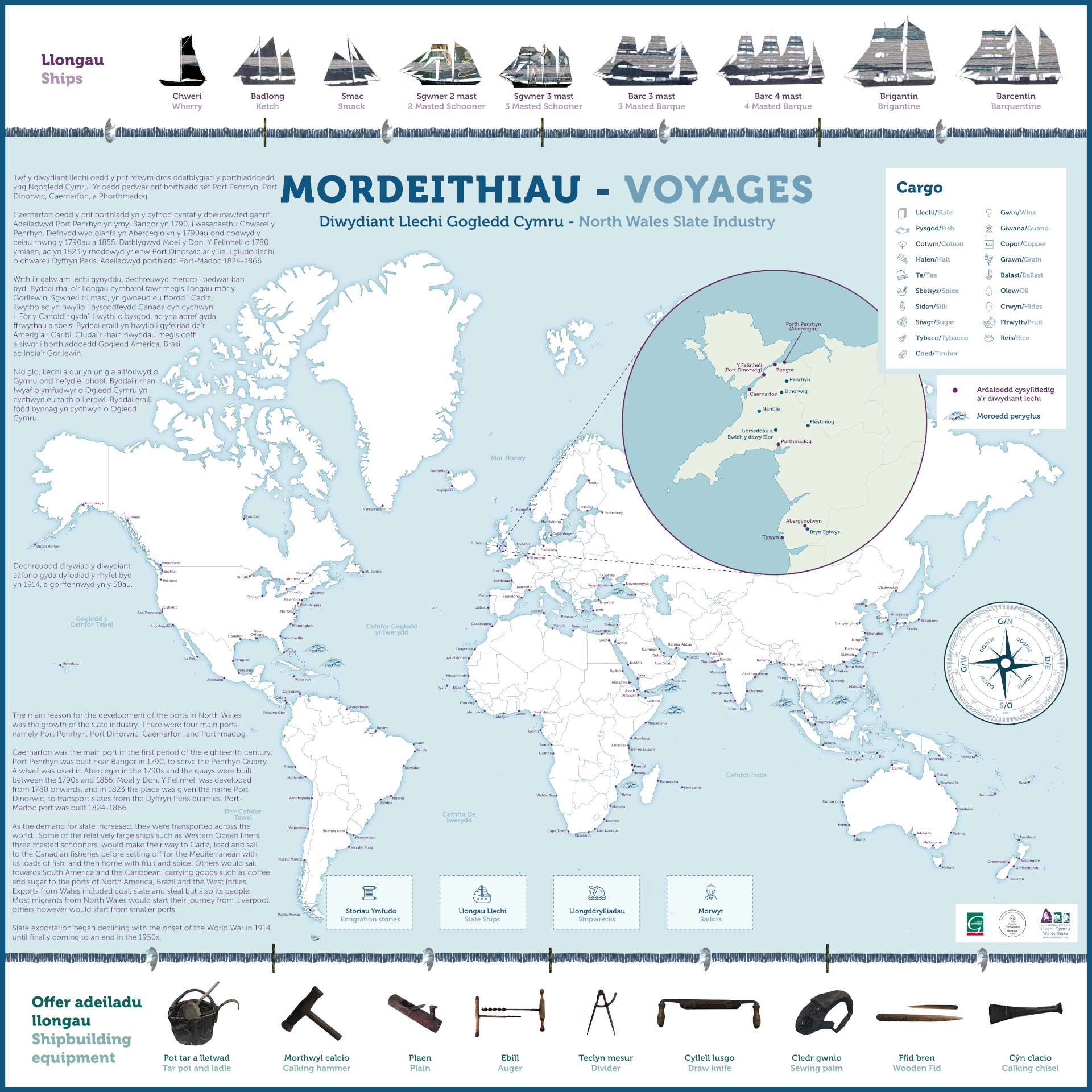 Map Mordeithiau